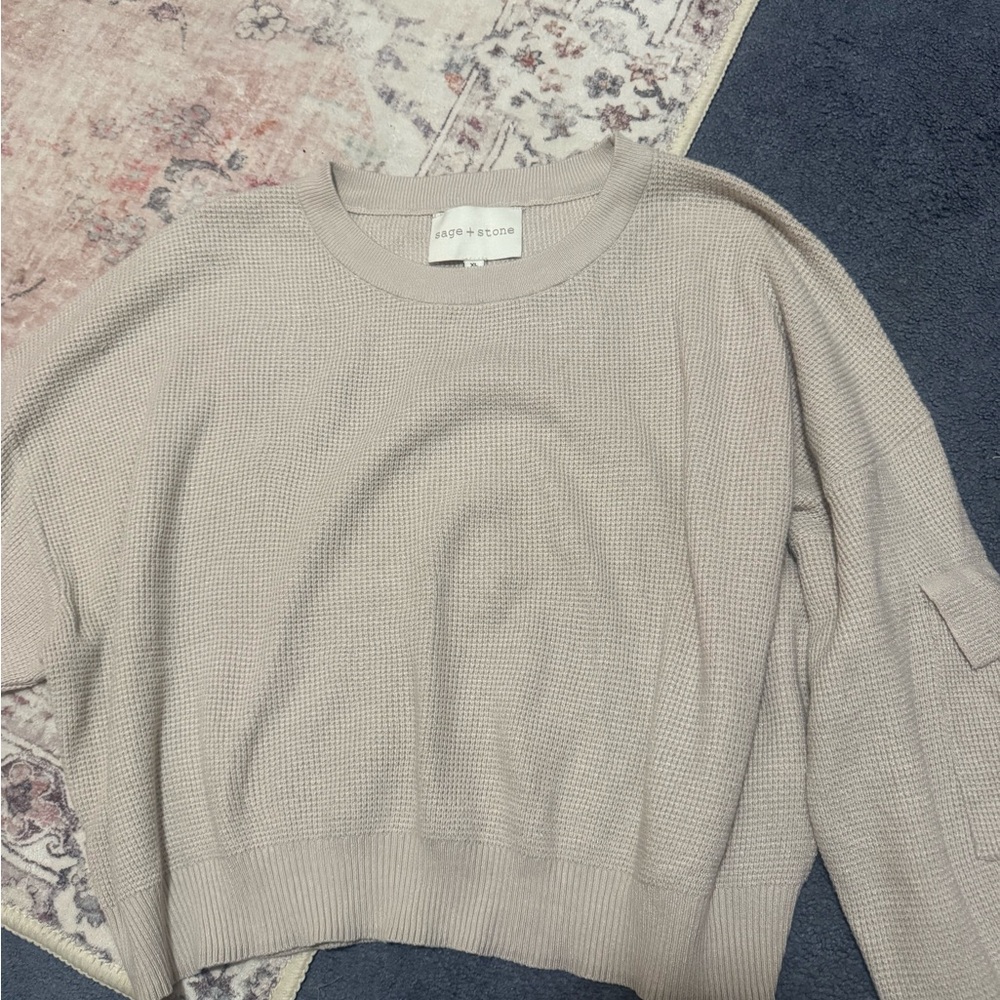 Women's Cream Sweater And Pants